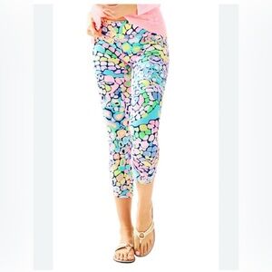 Lilly Pulitzer Luxletic Gypsy Jungle Print Cropped Leggings